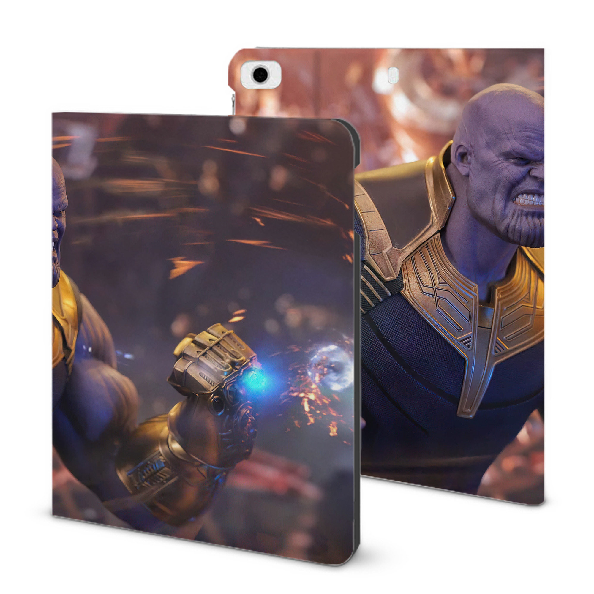 （画像用） アベンジャーズ The Avengers IPad ケース ブック型 PUレザー TPU 耐衝撃 軽量 薄型 ペン収納なし 全面保護 IPad 各モデル対応